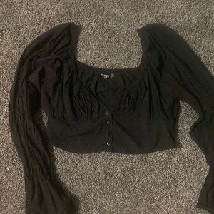 Long sleeve crop top